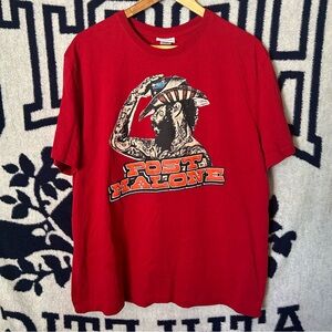 Post Malone Red Graphic T-Shirt Size XL Posty Co